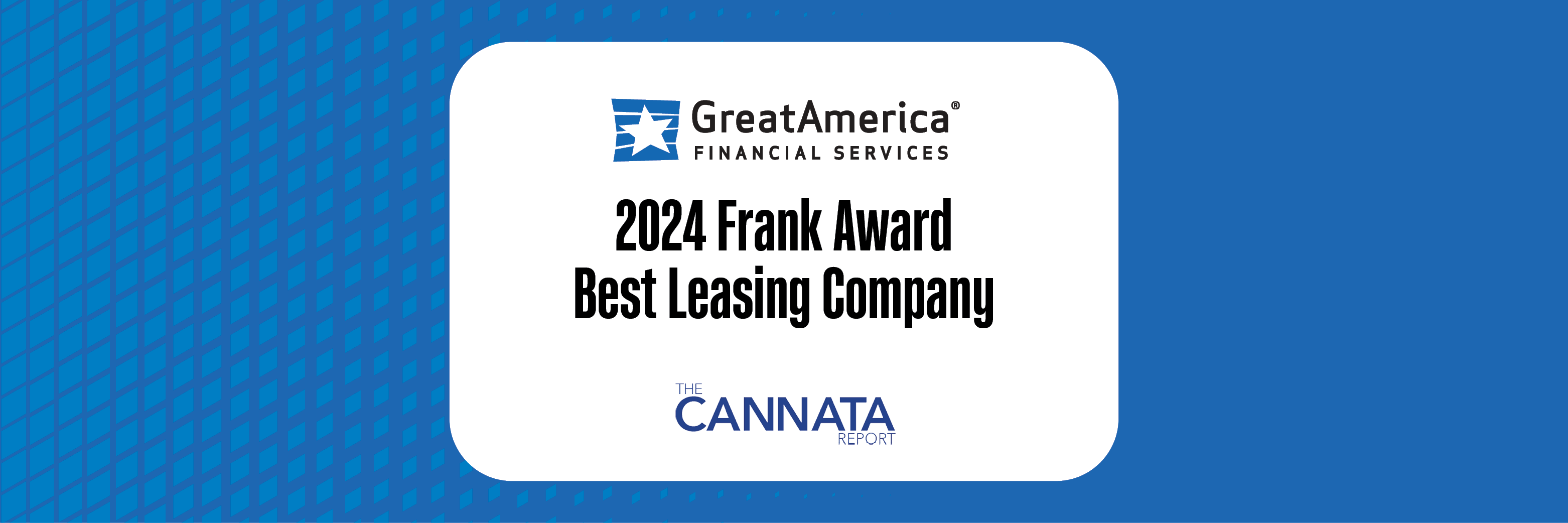 GreatAmerica Wins Frank Award for Best Leasing Company in 2024